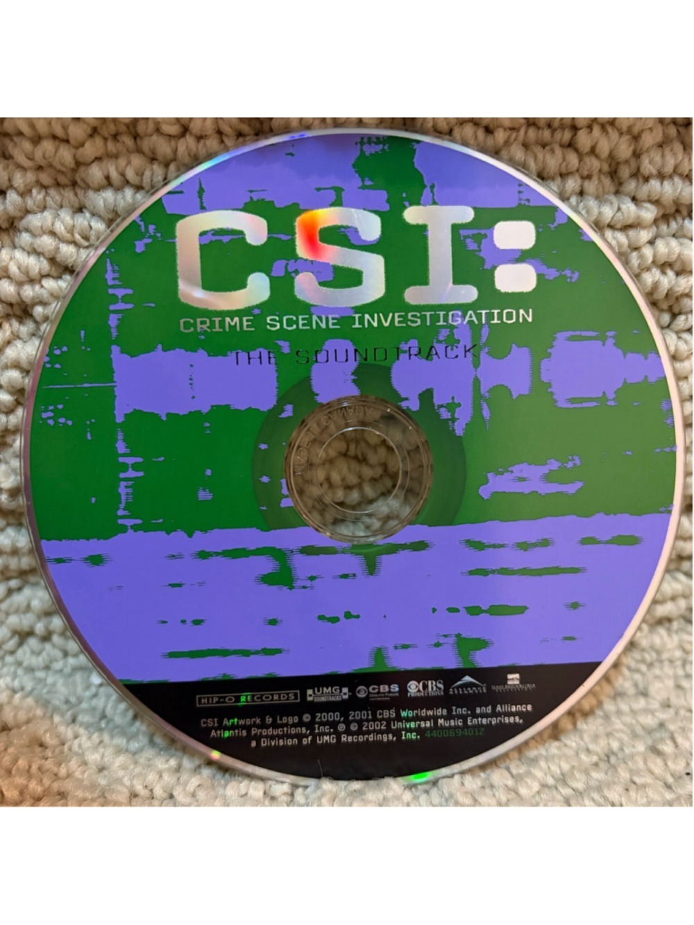 CSI: Crime Scene Investigation Soundtrack CD One Size Green Purple